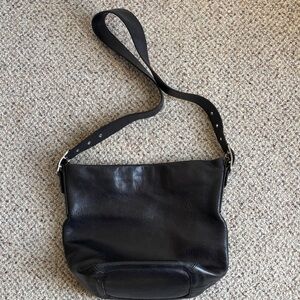 Coach Black Leather Crossbody Bag
